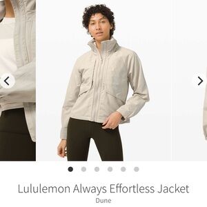 Lululemon Always Effortless Jacket Size 10
